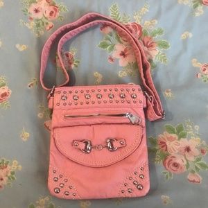 Studded pink purse